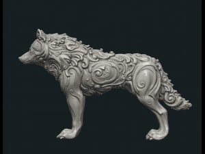 wonderful wolf 3D Print Model