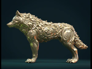 wonderful wolf 3D Print Model