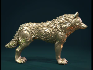 wonderful wolf 3D Print Model