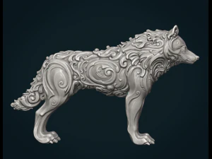 wonderful wolf 3D Print Model