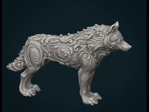 wonderful wolf Modèles 3D en vedette