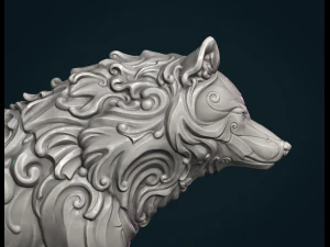 wonderful wolf 3D Print Model