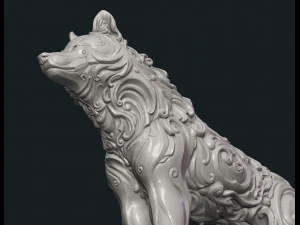 wonderful wolf 3D Print Model