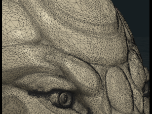 stylized wolf head 3Dプリントモデル