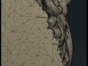 stylized wolf head 3Dプリントモデル