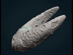 crescent with face 3Dプリントモデル