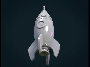 cartoon rocket 3D Print Model