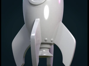 cartoon rocket 3D Print Model