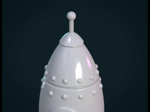 cartoon rocket 3D Print Model