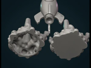 cartoon rocket 3D Print Model