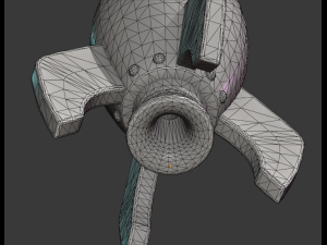 cartoon rocket pbr 3D 모델