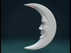 crescent relief 3D Print Model