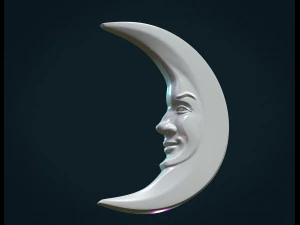 crescent relief 3D Print Model