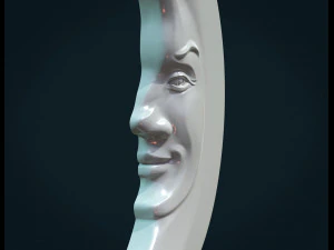 crescent relief 3D Print Model