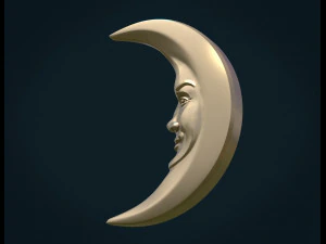 crescent relief 3D Print Model