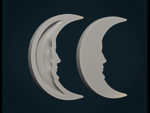 crescent relief 3D Baskı Modeli