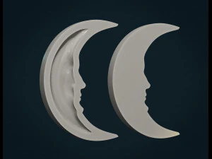 crescent relief 3D Print Model