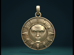 sun pendant Modèles 3D en vedette
