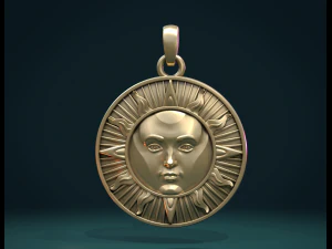 sun pendant 3D Print Model