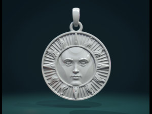 sun pendant Modèles 3D en vedette