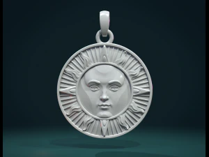 sun pendant 3D Print Model