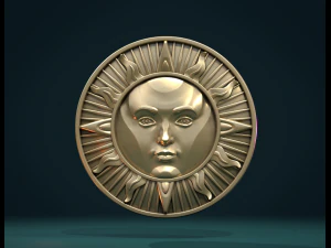 sun pendant 3D Print Model