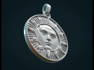 sun pendant Modèles 3D en vedette
