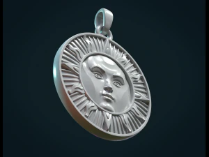 sun pendant 3D Print Model