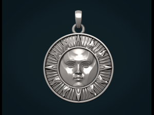 sun pendant Modèles 3D en vedette