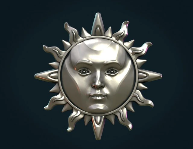 sun pendant ii 3D Print Model .c4d .max .obj .3ds .fbx .stl .blend