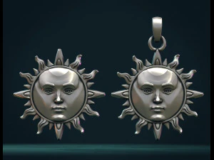 sun pendant ii 3D Print Model
