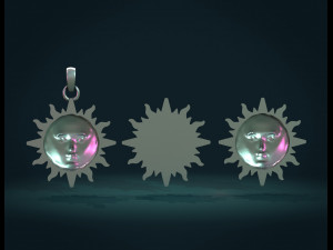 sun pendant ii 3D-printmodel