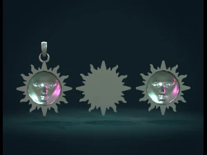 sun pendant ii 3D Print Model