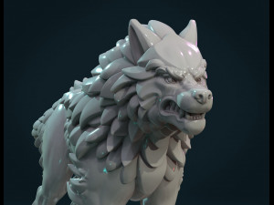 wolf sculpture 3D Принт Модель