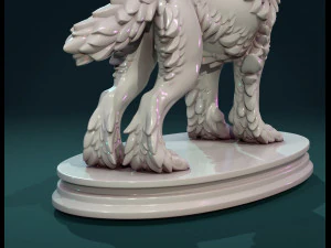 wolf sculpture 3D Print Model
