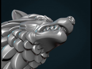wolf sculpture 3D Принт Модель