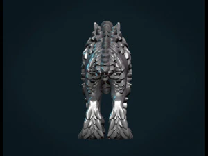 wolf sculpture 3D Print Model