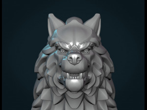 wolf sculpture 3D Принт Модель