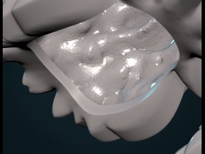 wolf head v Model Cetak 3D