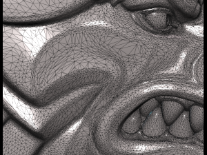 wolf head v Model Cetak 3D