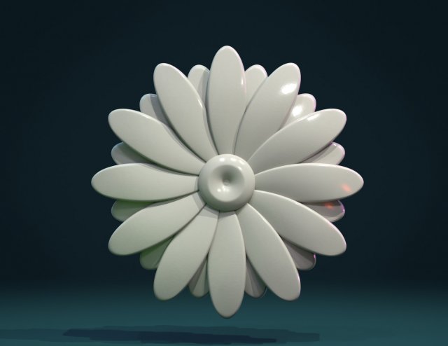 daisy ii 3D Print Model .c4d .max .obj .3ds .fbx .stl .blend 