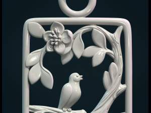 bird pendant 3D 프린트 모델