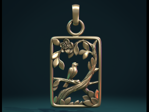 bird pendant 3D 프린트 모델