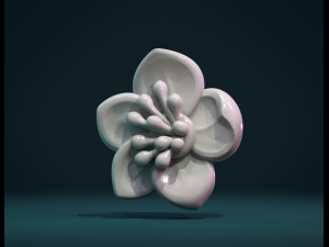 apple flower Model do druku 3D