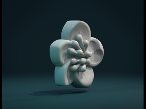 apple flower 3D 打印模型