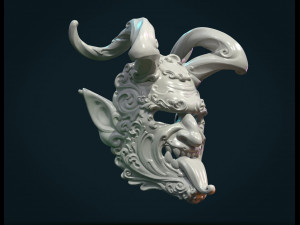 demon satyr mask 3D Print Model