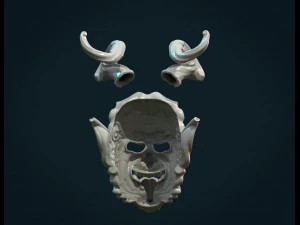 demon satyr mask 3D Print Model