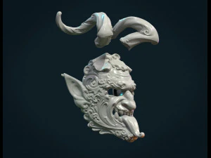 demon satyr mask 3D Print Model
