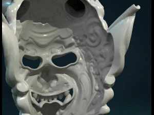demon satyr mask 3D Print Model