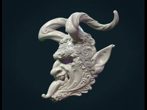 demon satyr mask 3D Print Model